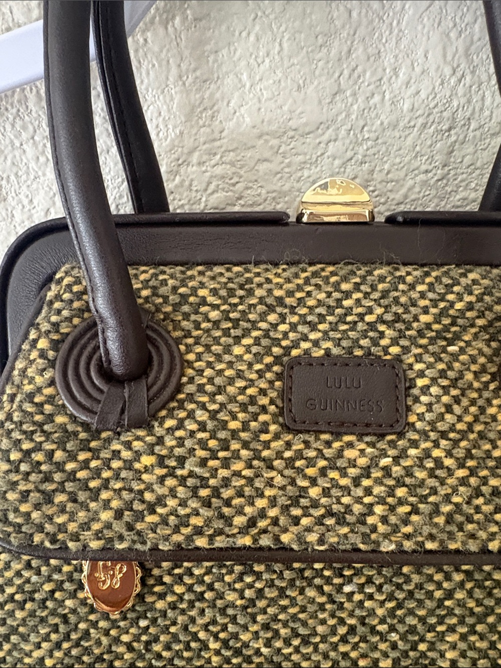Woven Green-Tone Top-Handle Women's Bag - Picture 2 of 11